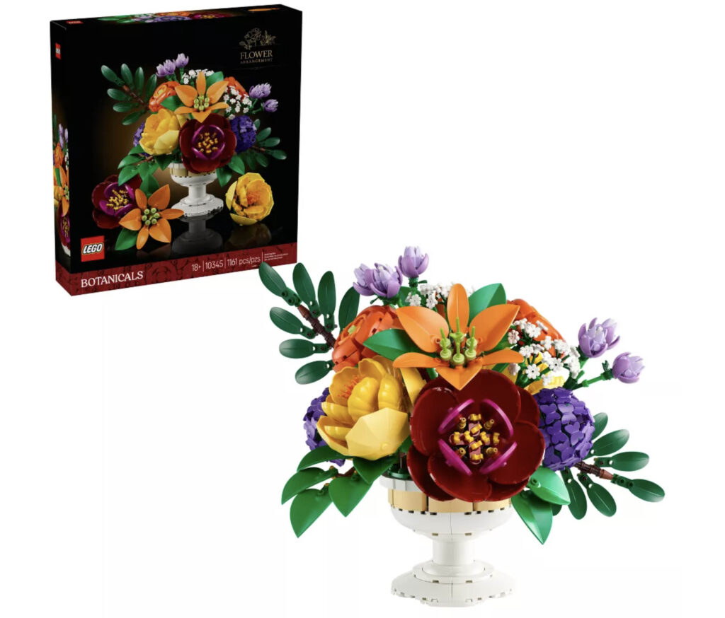 Photograph of LEGO flowers