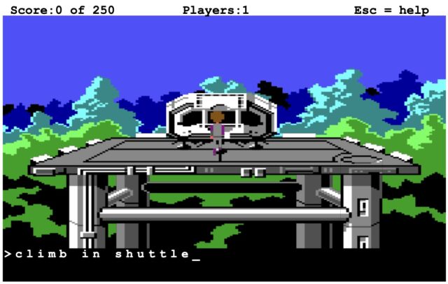 Sierra made the games of my childhood. Are they still fun to play? 2 Space Quest II screenshot.