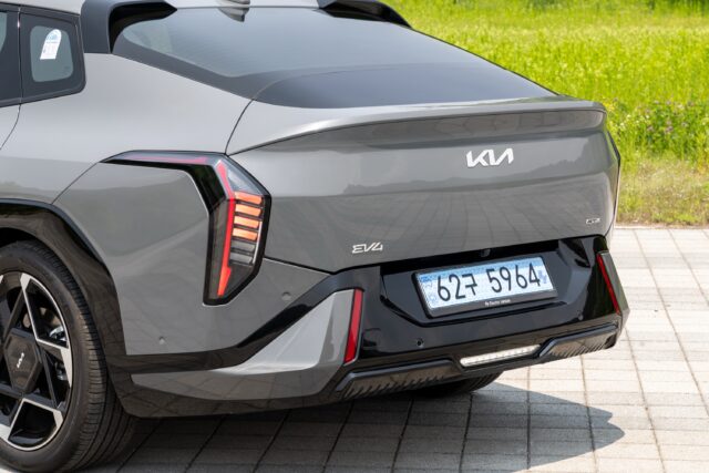 Kia EV4 rear detail.