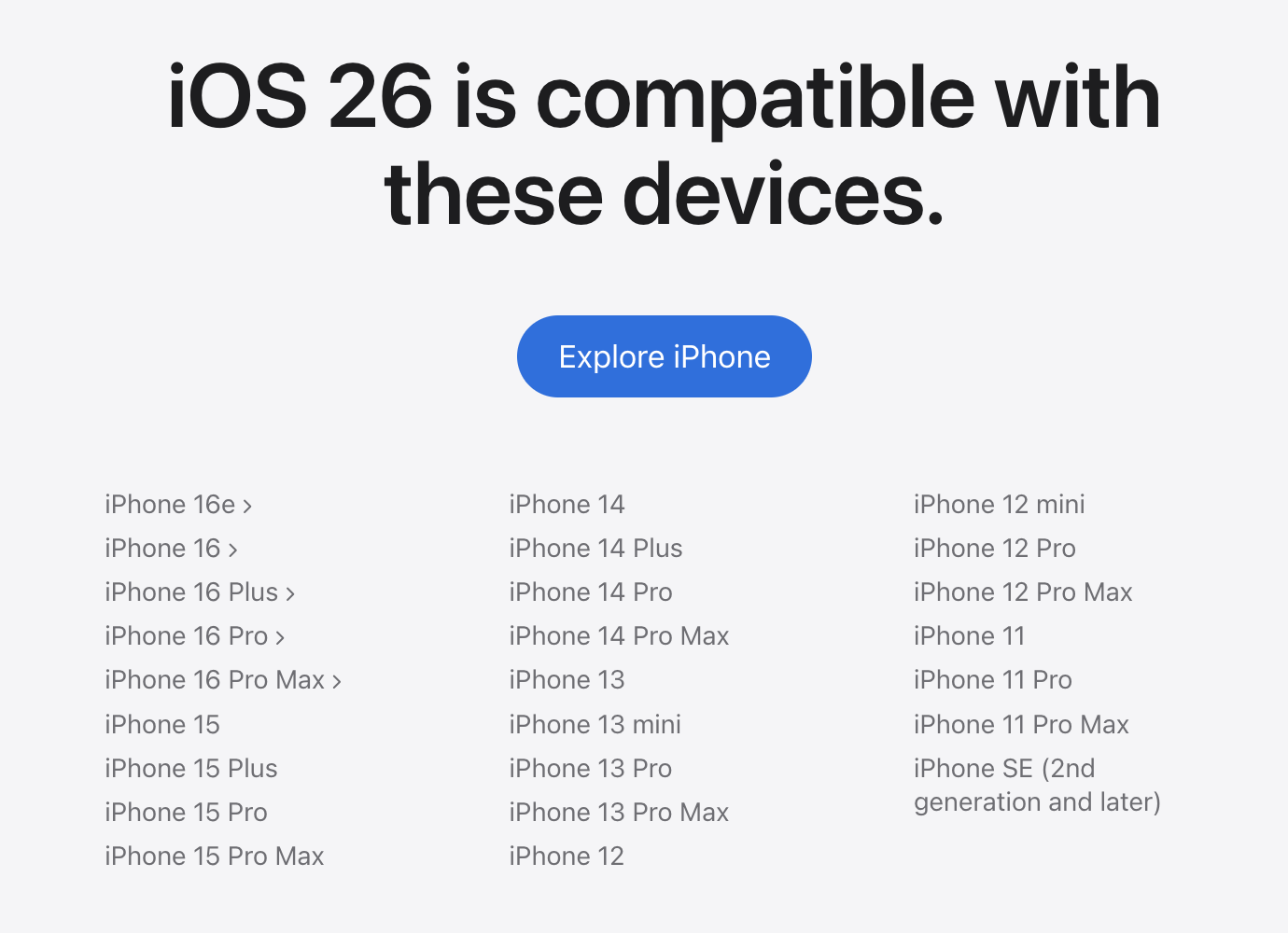 Jaká zařízení budou podporována v nových systémech iOS 26 , iPadOS 26, macOS Tahoe a další? - AppleKing Blog