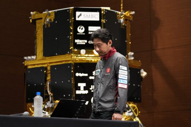 A Japanese lander crashed on the Moon after losing track of its location