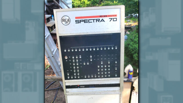 Reddit user surprised when 1960s computer panel emerged from collapsed family garage