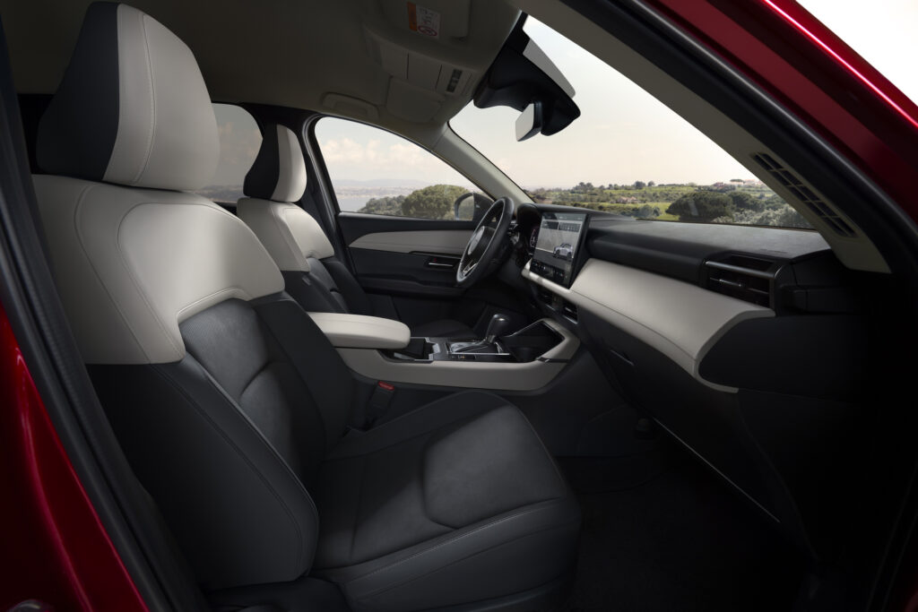 A black and grey Mazda CX-5 interior