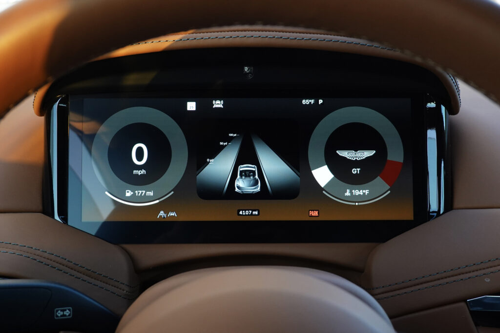 Aston Martin digital dash