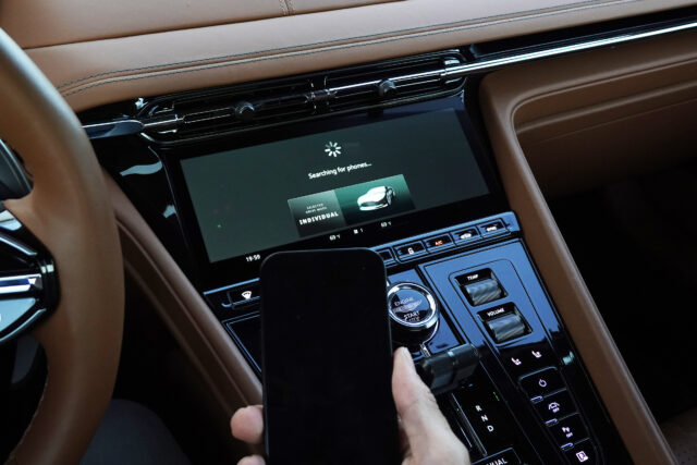 Aston Martin infotainment system CarPlay ultra setting pages