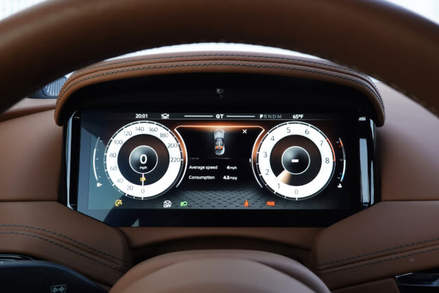 Aston Martin main instrument display