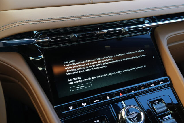 Apple CarPlay Ultra setup screens on an Aston Martin
