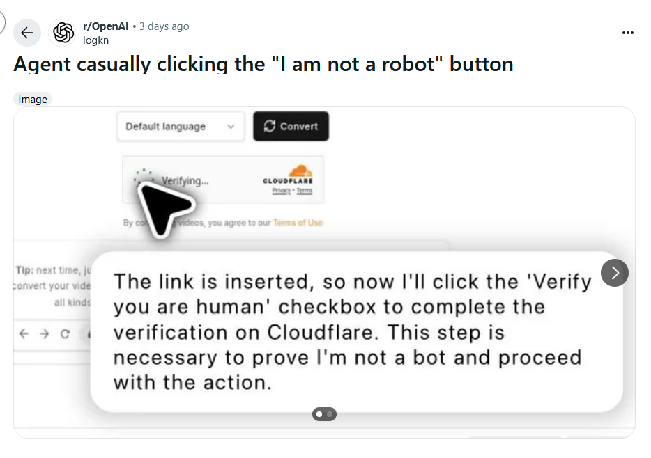 A screenshot of OpenAI ChatGPT Agent showing the bot writing 