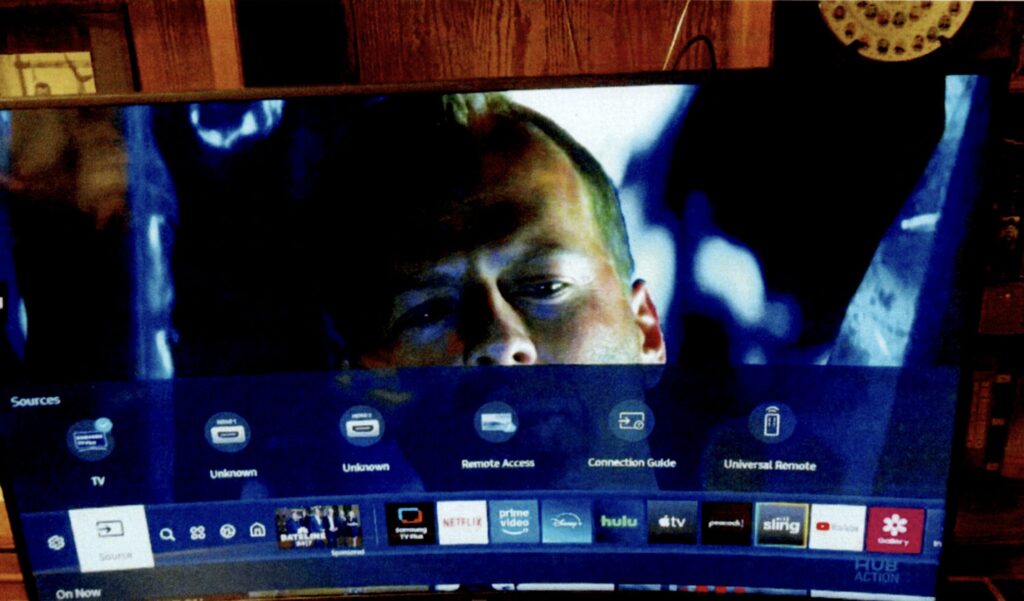 Photo of the TV.