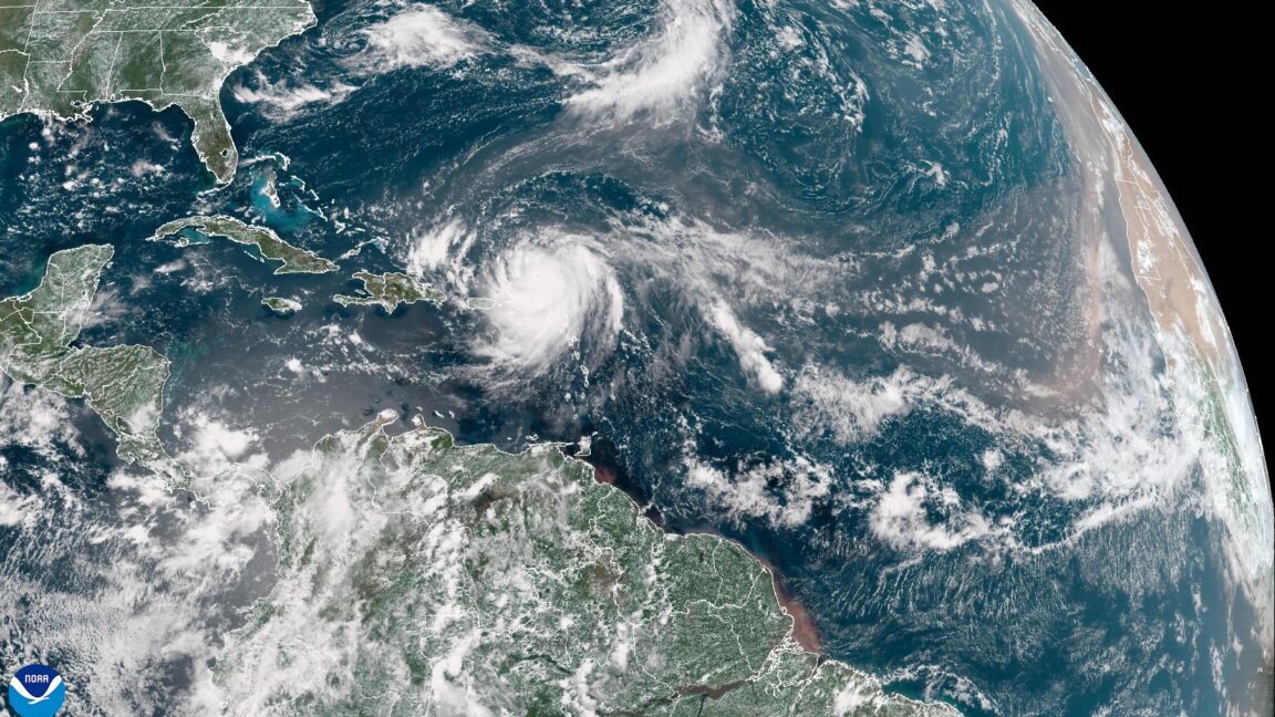 Rapidly intensifying Hurricane Erin becomes historic storm due to strengthening