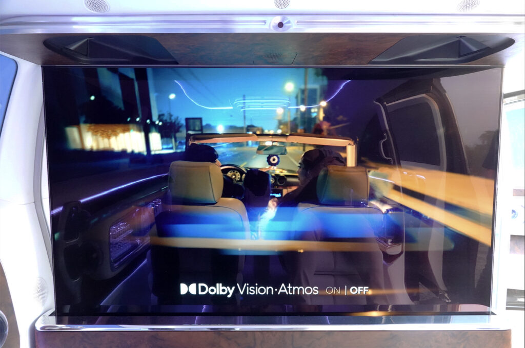 Mercedes concept van dolby atmos screen