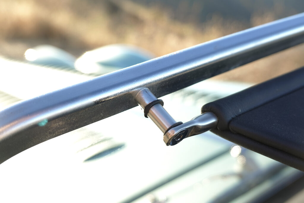 Morgan windshield detail