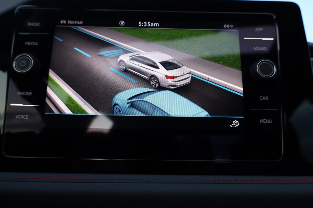 VW Jetta infotainment screen.