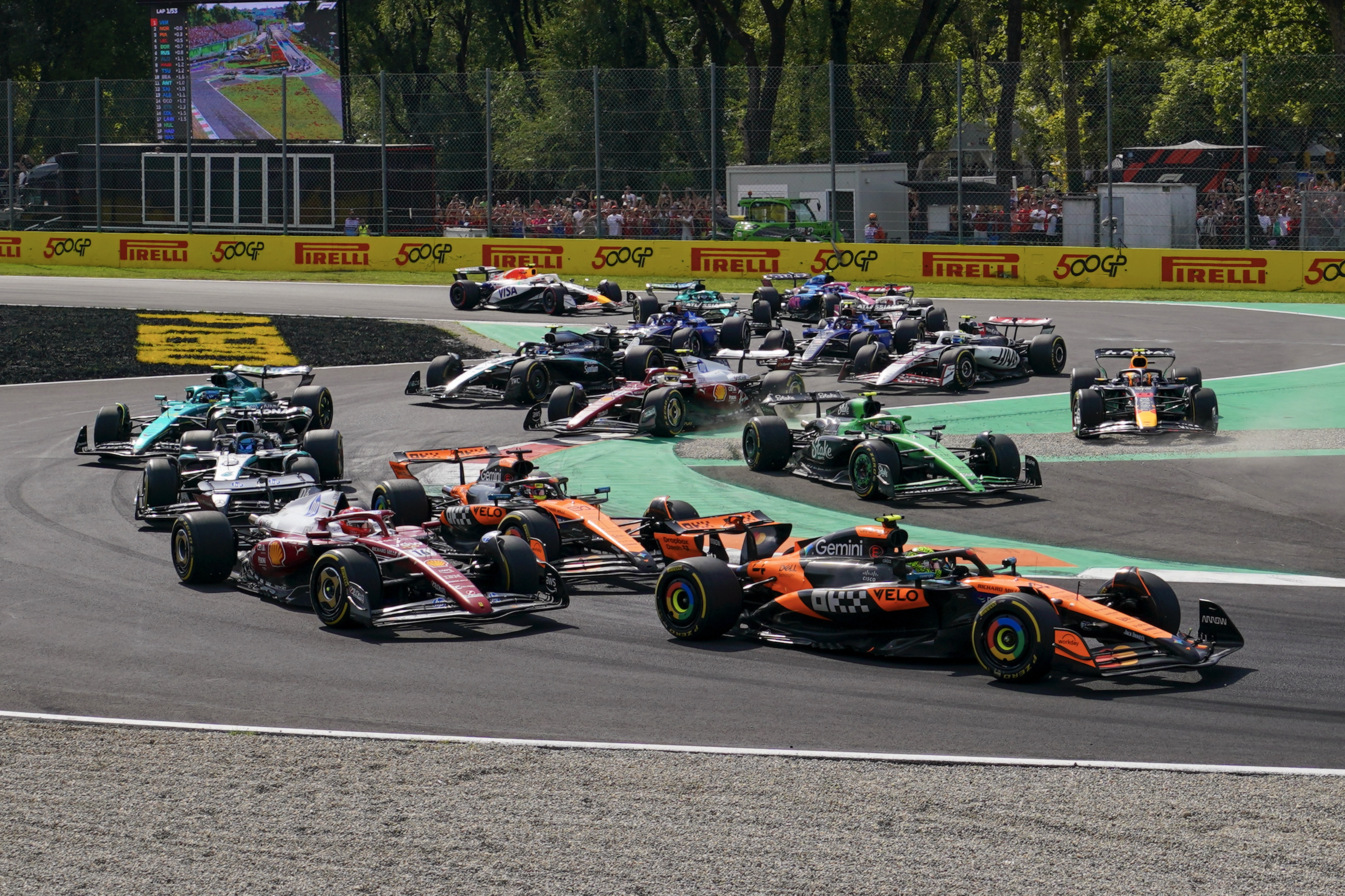 The Formula 1 Pirelli Gran Premio d'Italia 2025 starts at the Autodromo Nazionale di Monza in Monza, Italy, on September 7, 2025.
