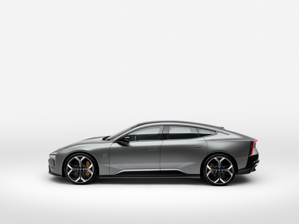 A polestar 5 in profile