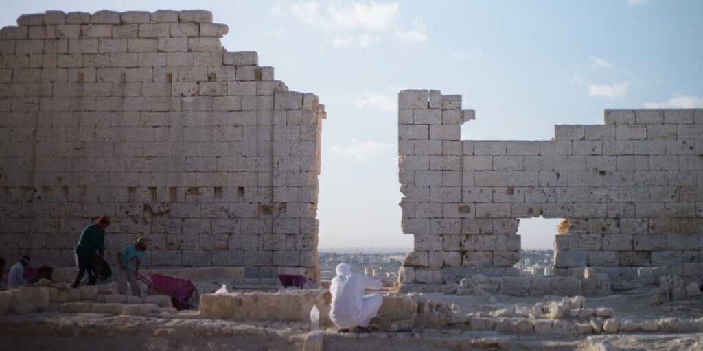 Excavators at Taposiris Magna.