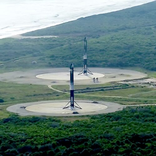 Lull in Falcon Heavy missions opens window for SpaceX to build new landing pads