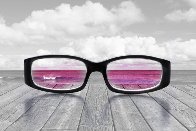 Rose-colored glasses