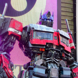 Photograph of Optimus Prime in NYC