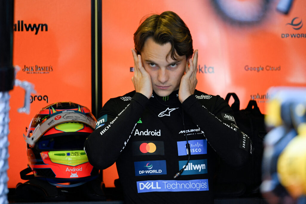 McLaren's Australian driver Oscar Piastri prepares ahead of the Mexico City Formula One Grand Prix at the Hermanos Rodriguez racetrack in Mexico City on October 26, 2025.
