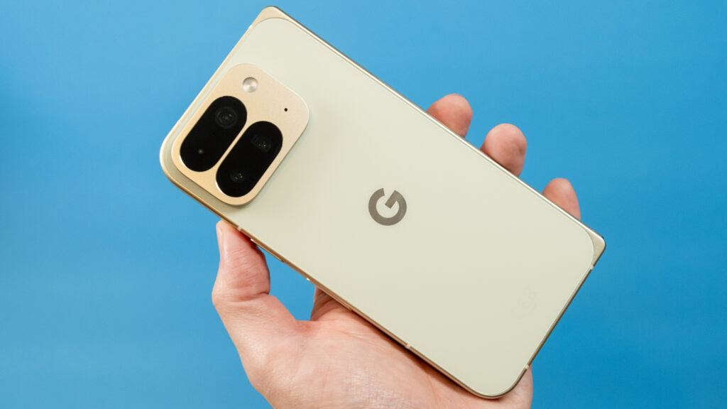 Pixel 10 Pro Fold back in hand