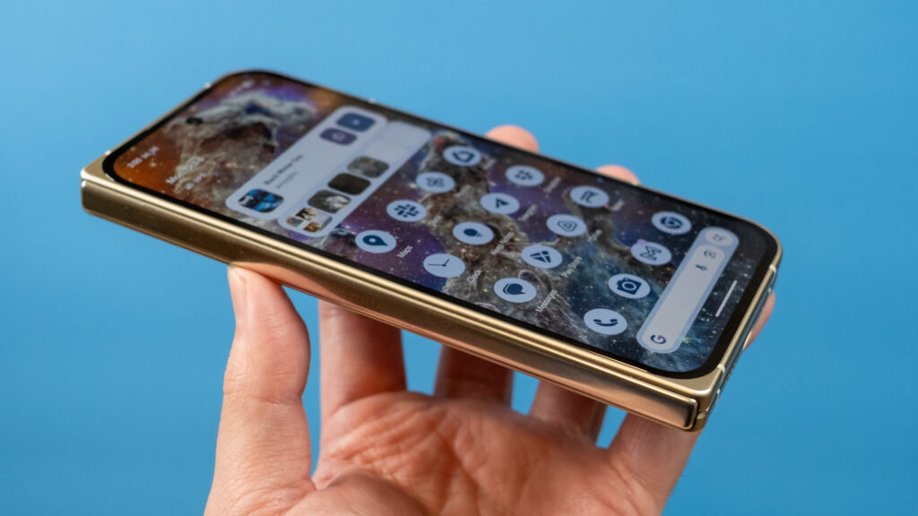 Pixel 10 Pro Fold in hand