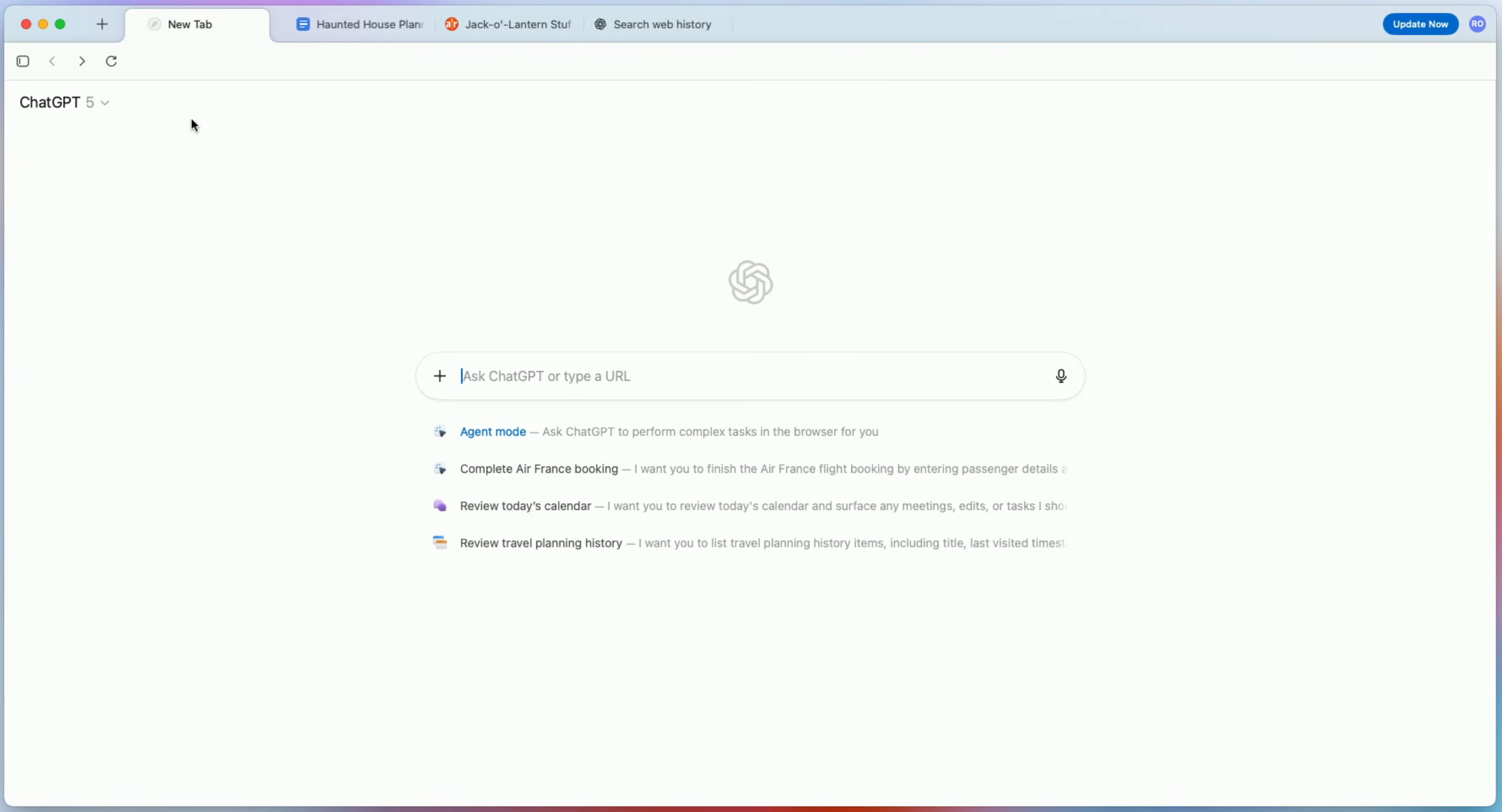Atlas浏览器新标签页体验