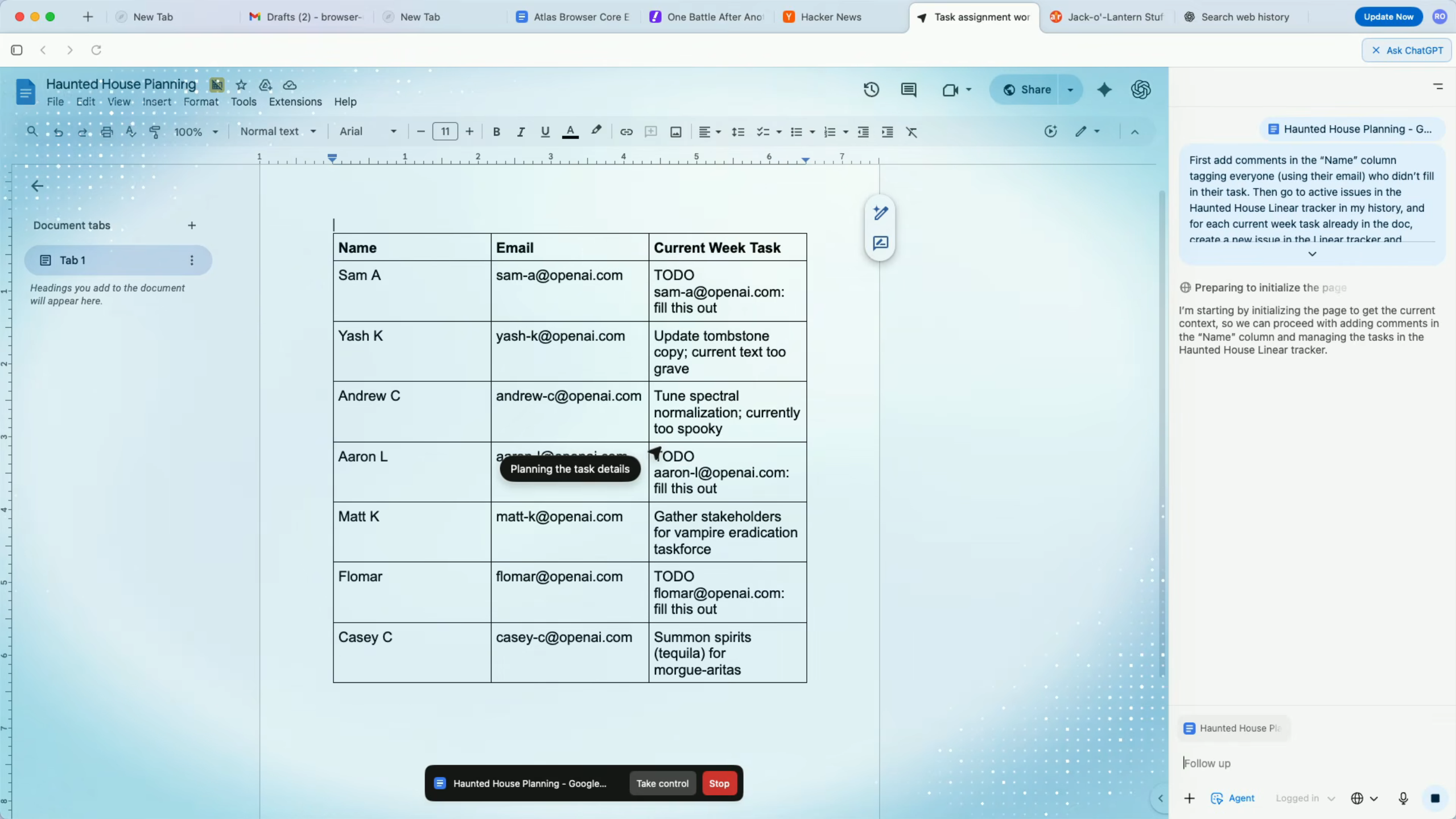 Atlas的代理模式接管任务，从一个网络应用程序转移到另一个