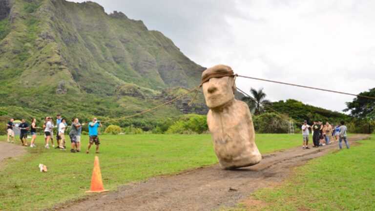 Easter Mount How Easter Island’s giant statues “walked” to their final platforms ...