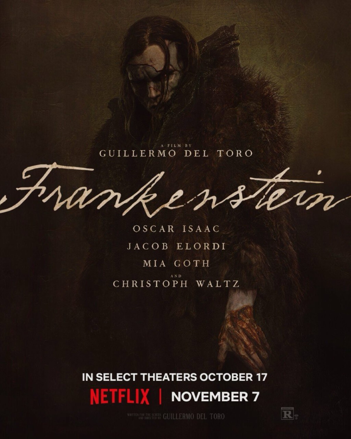 Trailer for del Toro's Frankenstein is pure macabre mythology