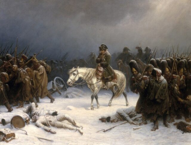 Painting of Napoleon's army.