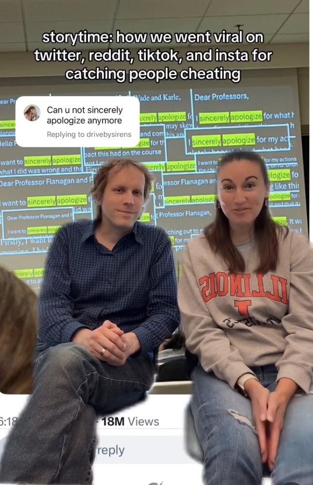 The professors in an Instagram video.