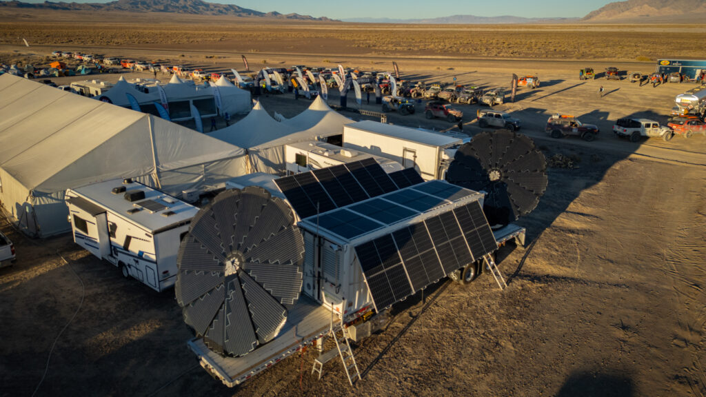 Tents and solar panels
