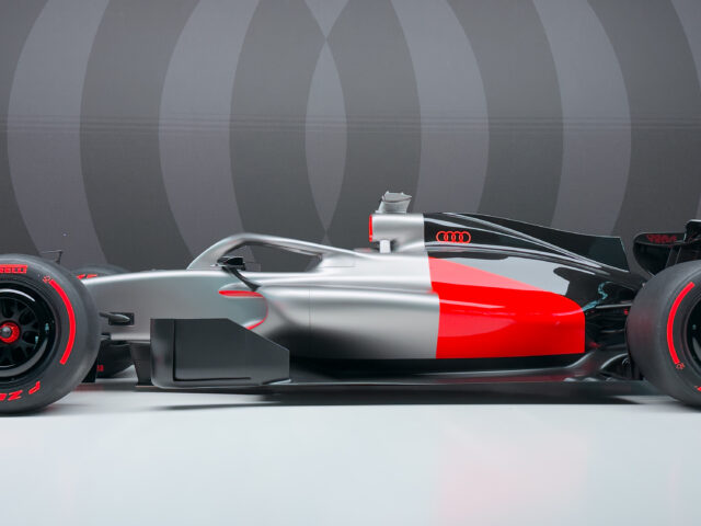 Audi goes full minimalism for its first-ever Formula 1 livery