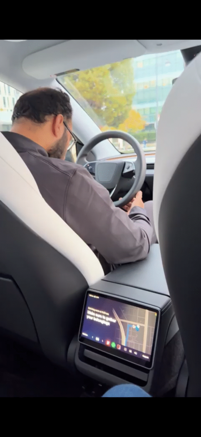 Tesla safety driver falls asleep during passenger’s robotaxi ride