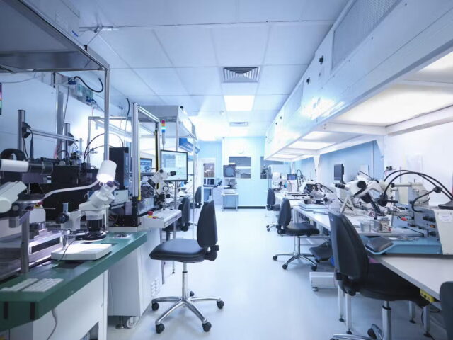 photo of empty science lab