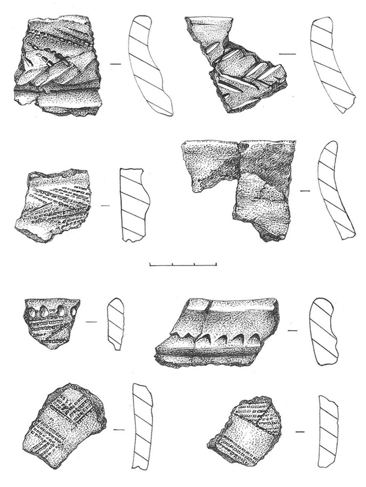 sketches of potsherds