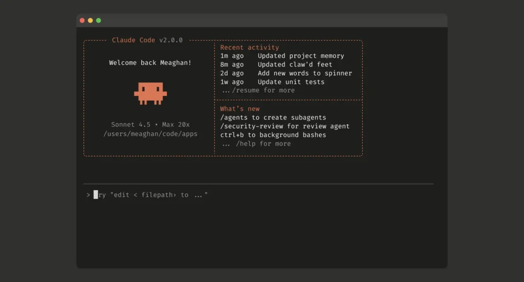 A screenshot of the Claude Code command-line interface.