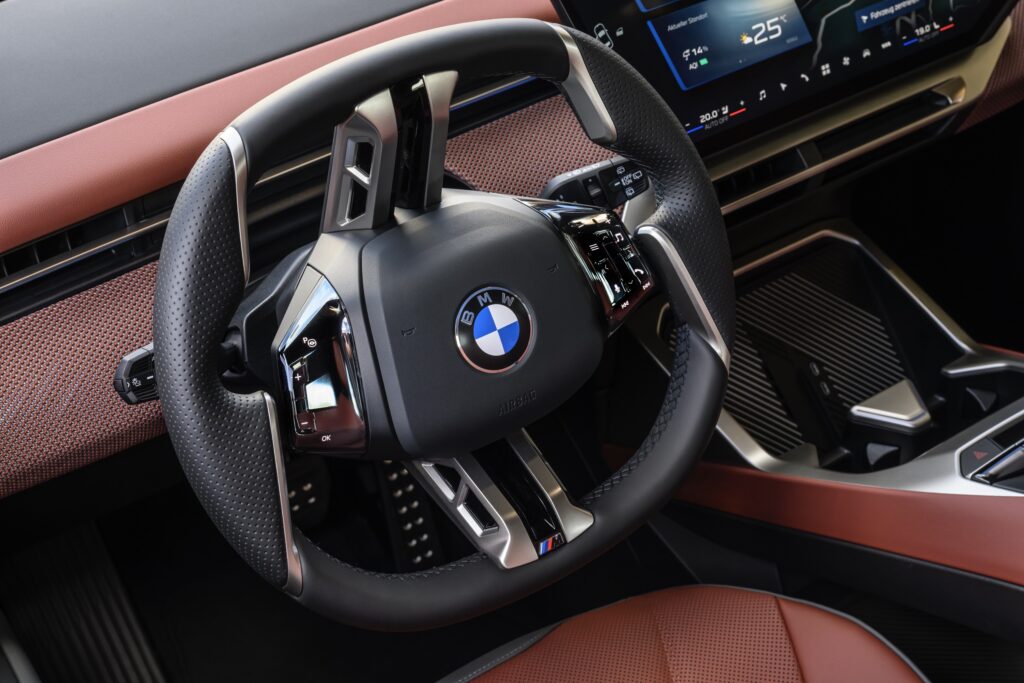 BMW iX3 steering wheel