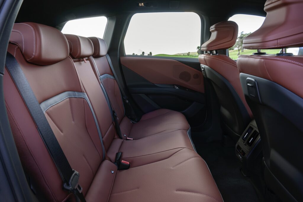 BMW iX3 rear seat.