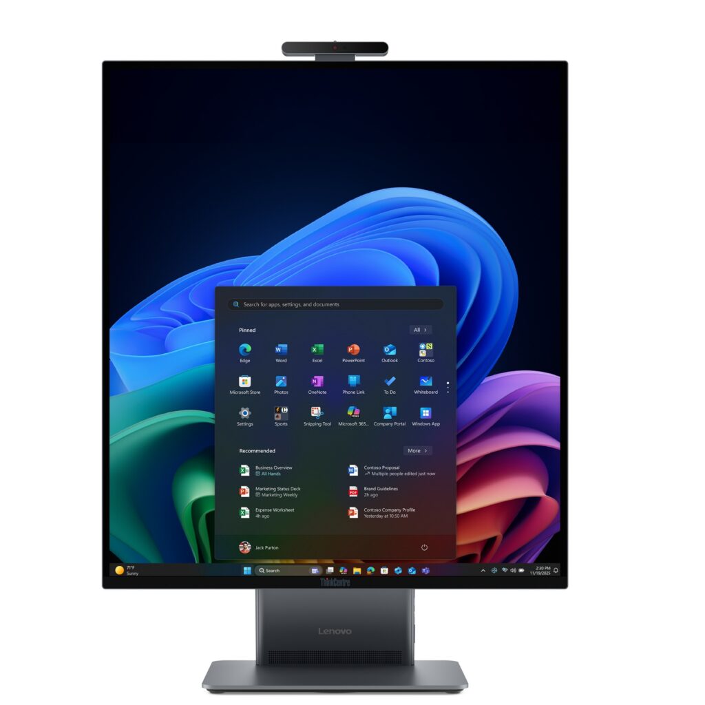 Lenovo's tall AIO.