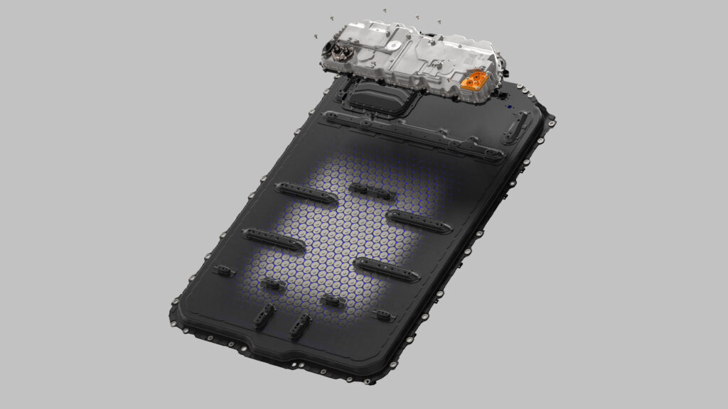 The M Neue Klasse battery pack.