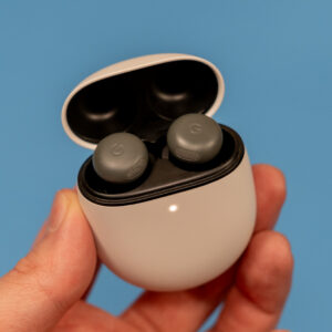 Pixel Buds Pro 2 in hand