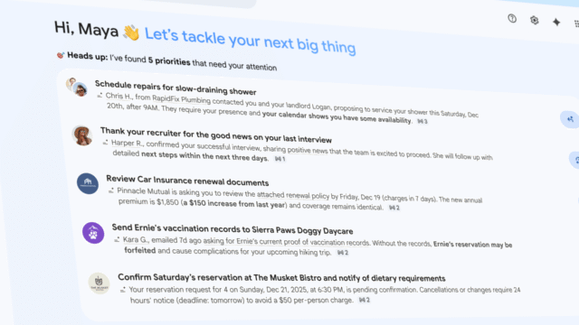 Google announces AI Overviews in Gmail search, experimental AI-organized inbox