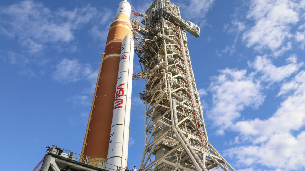 NASA’s Artemis II rocket rolls to launch pad, but key test looms ahead