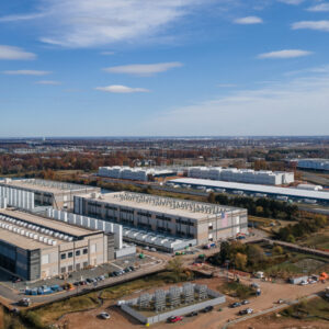 A Microsoft data center in Aldie, Virginia, US seen in October 2025.