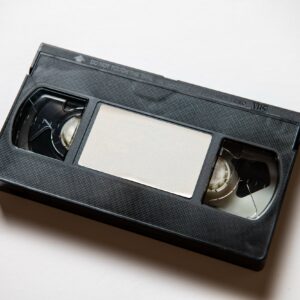 A videocassette tape