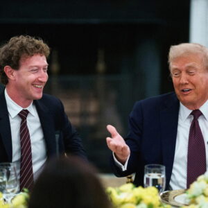 Mark Zuckerburg and Donald Trump