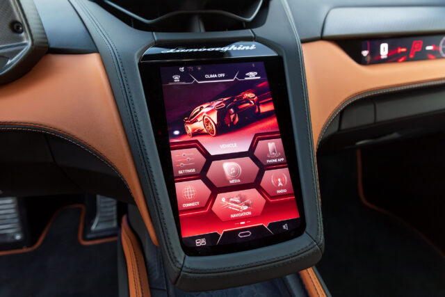Lamborghini Temerario infotainment display