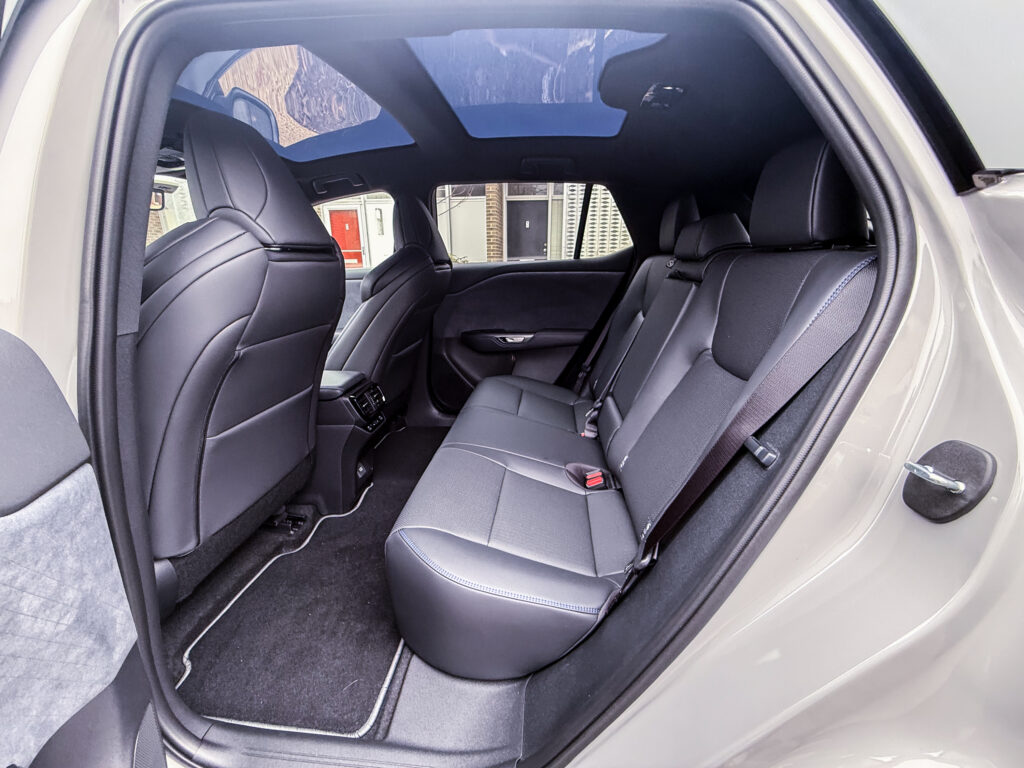 Lexus RZ back seat